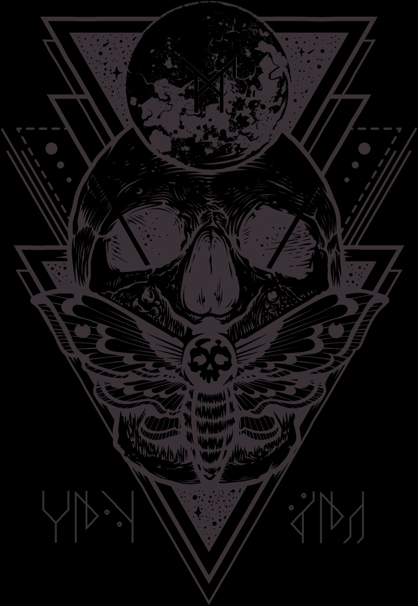 Rynth's Abyss screen print design