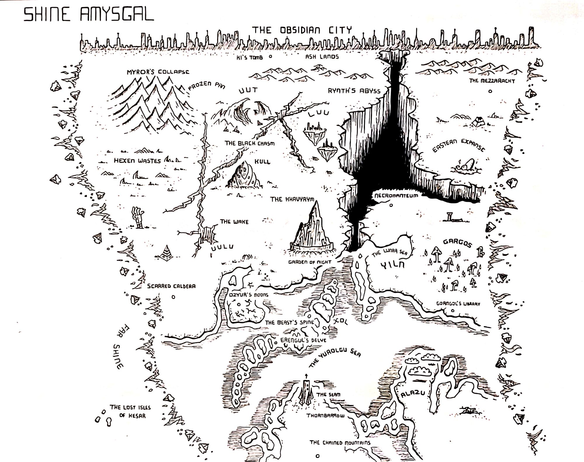 Map of Shine Amysgal